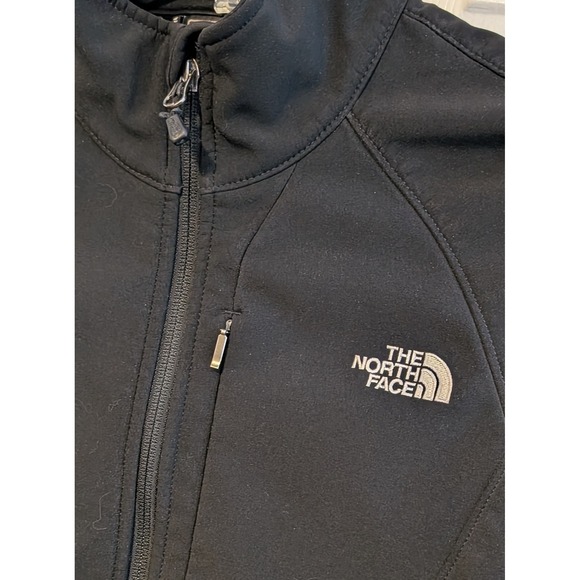 The North Face Apex Bionic Softshell Jacket Womens L Black Full Zip w/Flaws - Picture 2 of 11